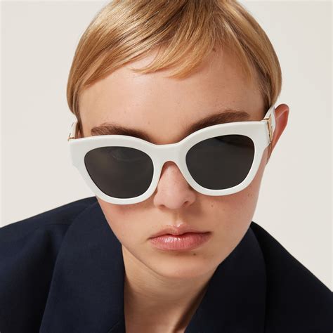 Slate Gray Lenses Miu Glimpse Sunglasses .